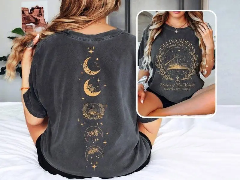 [Sale off up to 50%] Vintage Ollivanders Wand Shop Wizard HP Comfort Color Shirt Sweatshirt Wizard Book Shop Harry Potter Universal Magical Family Trip Shirt