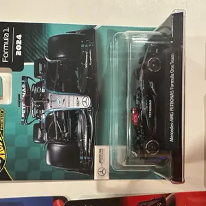 Hot Wheels Premium Formula 1 C 2024 Edition Collectible Cars Set Featuring Mercedes AMG Petronas & McLaren Teams