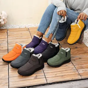 Womens Warm Fur Lined Winter Snow Boots Waterproof Ankle Boots Outdoor Booties Comfortable Shoes for Women