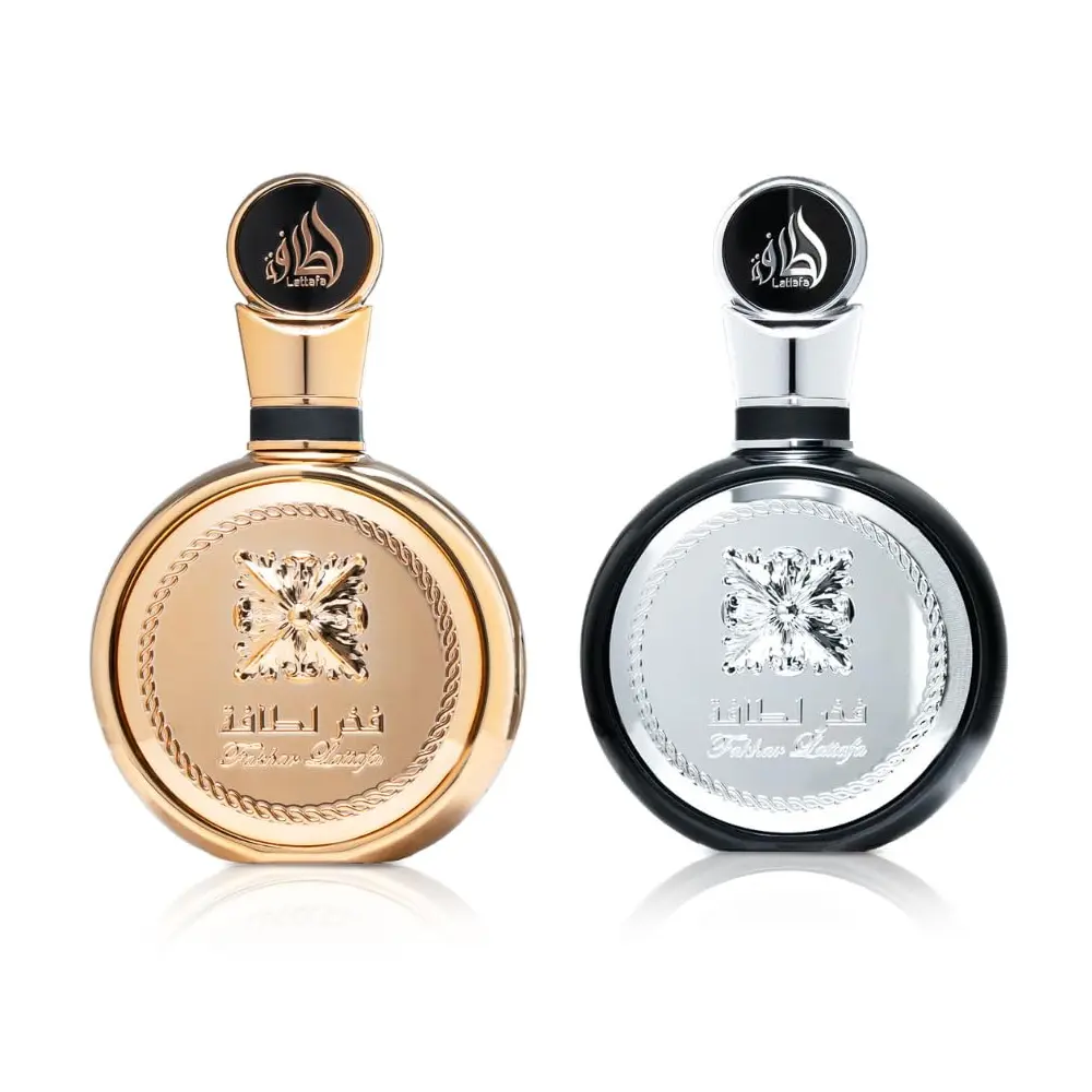 Lattafa Fakhar Men & Fakhar Gold Extrait Bundle Pack - 3.4 oz Each Lattafa Fakhar Men & Fakhar Gold Extrait Bundle Pack - 3.4 oz Each