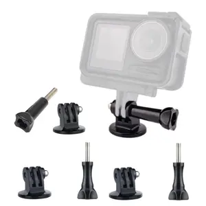 Tripod Adapter Set (3 Pieces), 1/4 Inch Thread, Compatible with Gopro Hero Series and Dji Osmo Action Camera, Vlog Essential Accessory