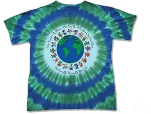 Grateful Dead Flag Bears Adult tie dyed t-shirt