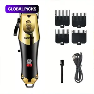 Weeme 1 pc/4 Pieces Men's Professional Electric Shaver Set, Multifunctional Hair Shaver, USB Rechargeable, T-Head Trimmer, Razor, Nose Hair Clipper, Holiday Gift. #GLOBAL PICKS