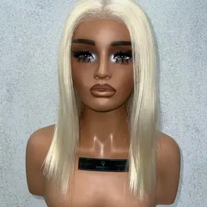 IMSOFLAWLESSHAIR 613 Glueless Bob Wig – 14” | 7x5 Closure | 100% Human Hair | Pre-Cut | Pre-bleached | Pre-Plucked