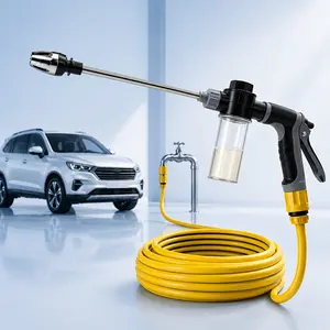 Foam Cannon for Hose Car Wash Sprayer – Garden Hose Foam Cannon, Car Soap Foam Sprayer, High Pressure Hose Nozzle, Car Wash Foam Gun, Pressure Washer Gun & Accessories for Deep Cleaning