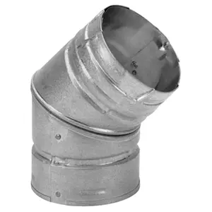 M&G Duravent Inc 4PVL-E45R 4 in. 45 Degree Pellet Vent Elbow