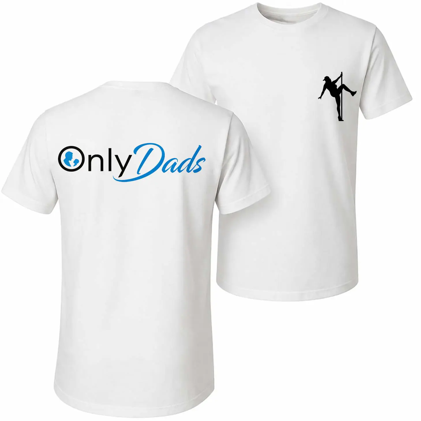 Featuring A " Only Dads " Graphic Print, This Men's Pure Cotton Short-Sleeve T-Shirt Is A Stylish, Unisex Piece Suitable For Both Men And Women; Its Classic Crew-Neck Design Makes It A Versatile Choice Perfect For Wear In Any Season.