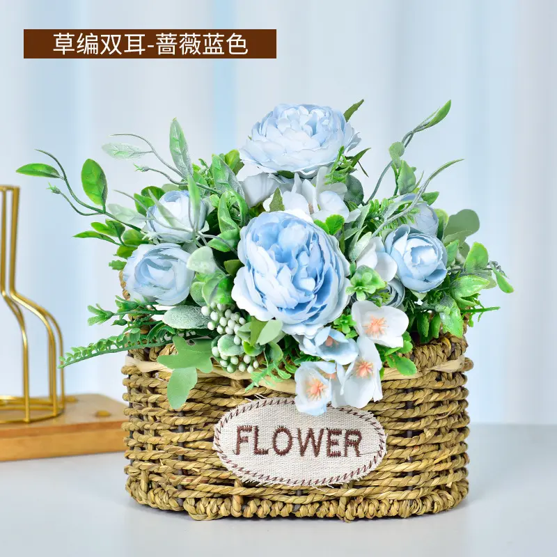 Square Basket Alice Rose Blue