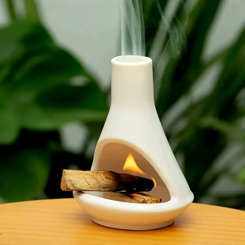 Ceramic Cone Incense Burner, Elegant Aesthetic Fragrance Aromatherapy Stove, Ideal for Yoga Meditation, Holiday Gift, Halloween Christmas Decor
