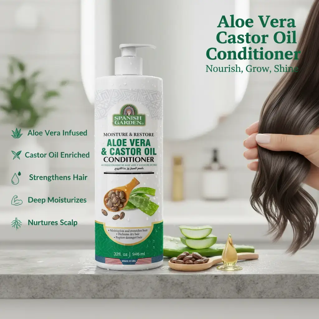 Aloe Vera & Castor Oil Conditioner for Hair Growth, Deep Moisture & Scalp  Nourishment  Strengthening Conditioner for Dry, Damaged & Frizzy Hair -  TikTok Shop