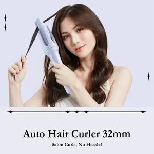 32mm Automatic Hair Curler - Beginner-Friendly Automatic Curling Wand for Long-Lasting,No Skill Needed, Fast Heat, Long-Lasting Curls， Anti-Scald Design & Negative Ions