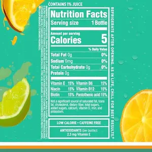 Sparkling Ice, Lemon Lime Sparkling Water, Zero Sugar Flavored Water, with Vitamins and Antioxidants, Low Calorie Beverage, 17 Fl Oz (Pack of 12)