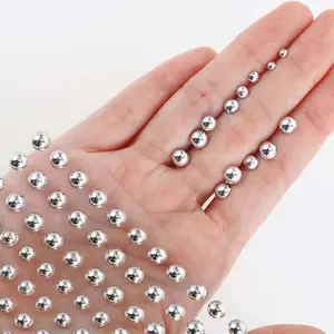 1 Set 165Pcs Metallic Face Adornment Stickers, Punk Y2K Non-Invasive Brow Lip Nose Ring Stickers, Body Art Temporary Tattoos for New Year Holiday Fashion & Gifting