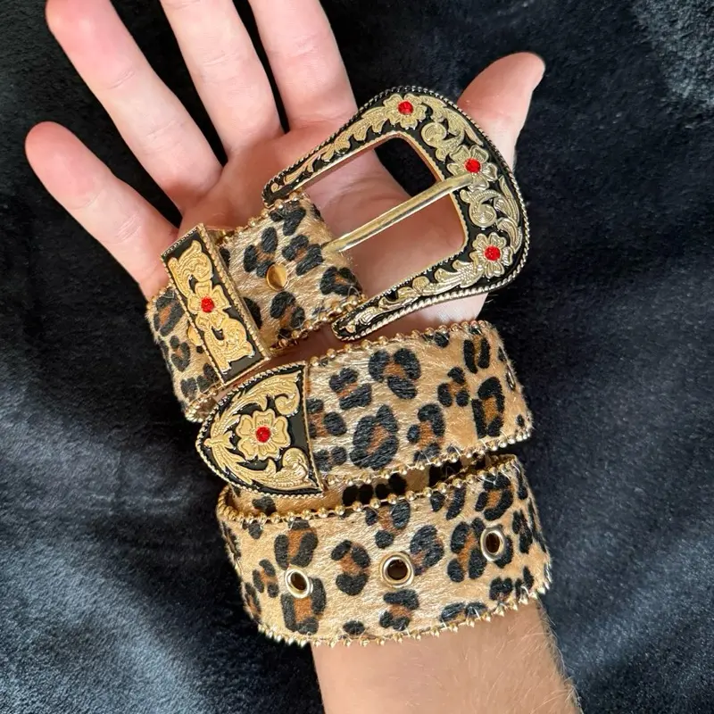 abraham studded belt - TikTok Shop