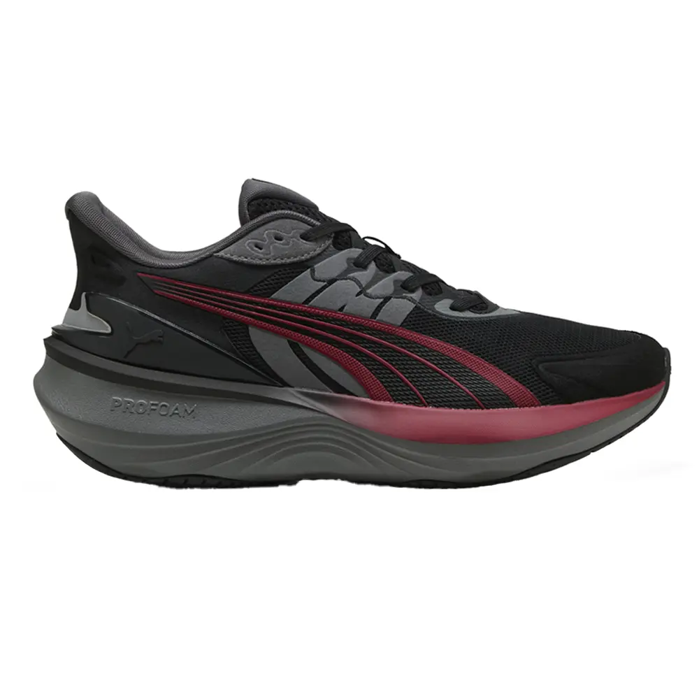 PUMA Mens Pulse Pro Running Sneakers Shoes - Black PUMA Mens Pulse Pro Running Sneakers Shoes - Black