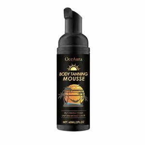OCEAURA Sunless Self Tanning Mousse,self tanner for women,Plant-Based Sunflower & Calendula Body Care, Moisturizing Lightweight Streak-Free Effortless Venetian Formula for All Skin Types, Natural Glow, Moisturize Self-Tanning