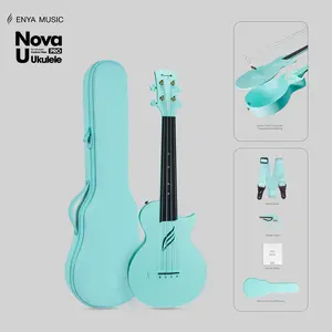 【Enya NOVA U PRO Tenor Ukulele】 26 Inch Carbon Fiber Cutaway Travel Ukelele for Adult with Beginner Bundle Kit Including Case, Strap, Capo and Strings  Christmas Gift, TikTokShopHolidayHaul