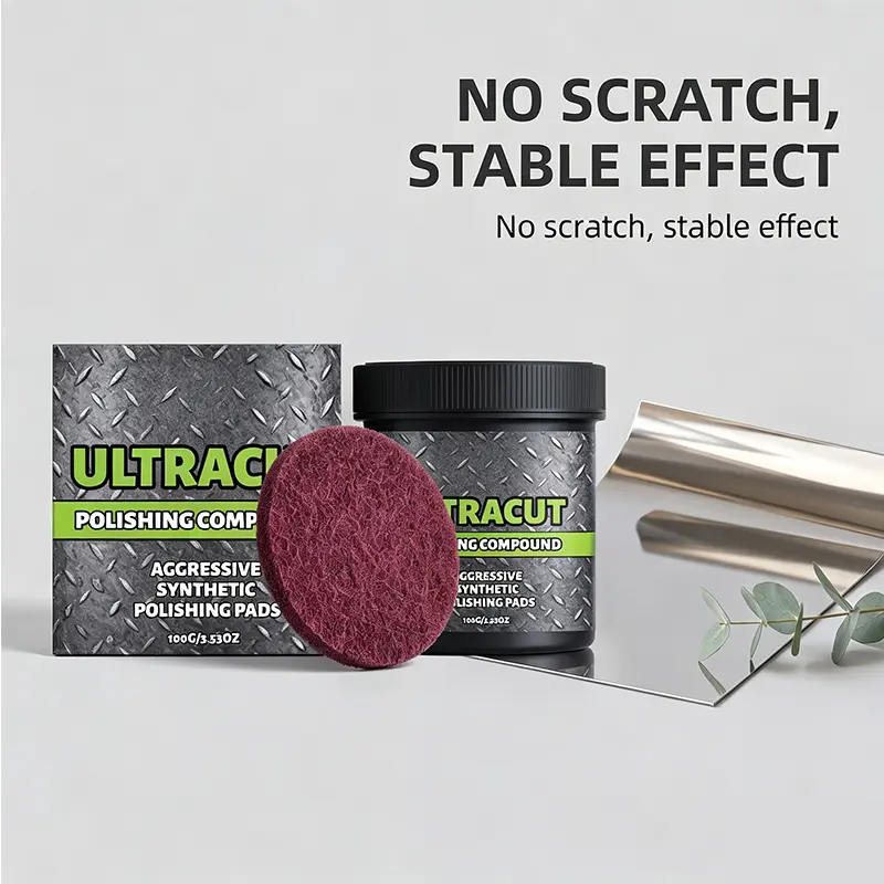 All-in-One Surface Restoration Polish – Scratch Remover & Polishing Compound for Metal, Stainless Steel, Chrome, Aluminum & More, Helps Remove Light Scratches, Scuffs, Oxidation & Surface Marks, Easy DIY Repair Tool