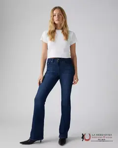 726 High Rise Flare Women's Jeans - Health is Wealth - Dark Wash - A34100005