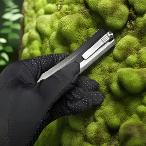 Outdoor folding knife, zinc alloy handle, Damascus steel and high hardness steel, EDC tool for outdoor camping and fishing.