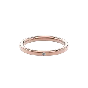Wedding Bands Diamond Accent Band 2.2mm•Rose Gold