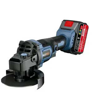 1Pcs Cordless Angle Grinder with Makita Interface | Model YH-2120, 2 Batteries, 1300 Power 10 Cells 1200mAh Li-ion Each | DC21V 2A Charger, M10 Arbor Thread, 12000 RPM, 100mm Wheel Diameter