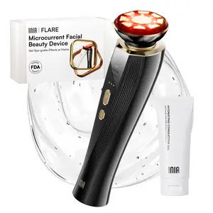 INIA FLARE All-in-One Facial Beauty Device, 3-in-1 Facial Massager Beauty Device for Face and Neck Skin Rejuvenation Lifting/ Tightening/ Infusing, Mother's Day Special Gift