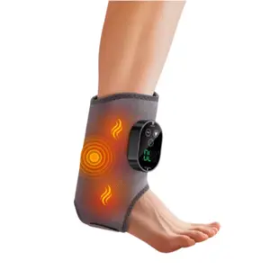 Multifunctional Electric Heated Leg Massager for Feet Ankle and Calf, Hot Compress Ideal Gift for Anyone, New Lithium Battery Included