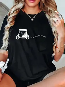 100% Cotton Funny Golf Gift Golfing Cart Joke Putt Birthday Golfer Dad T-Shirt