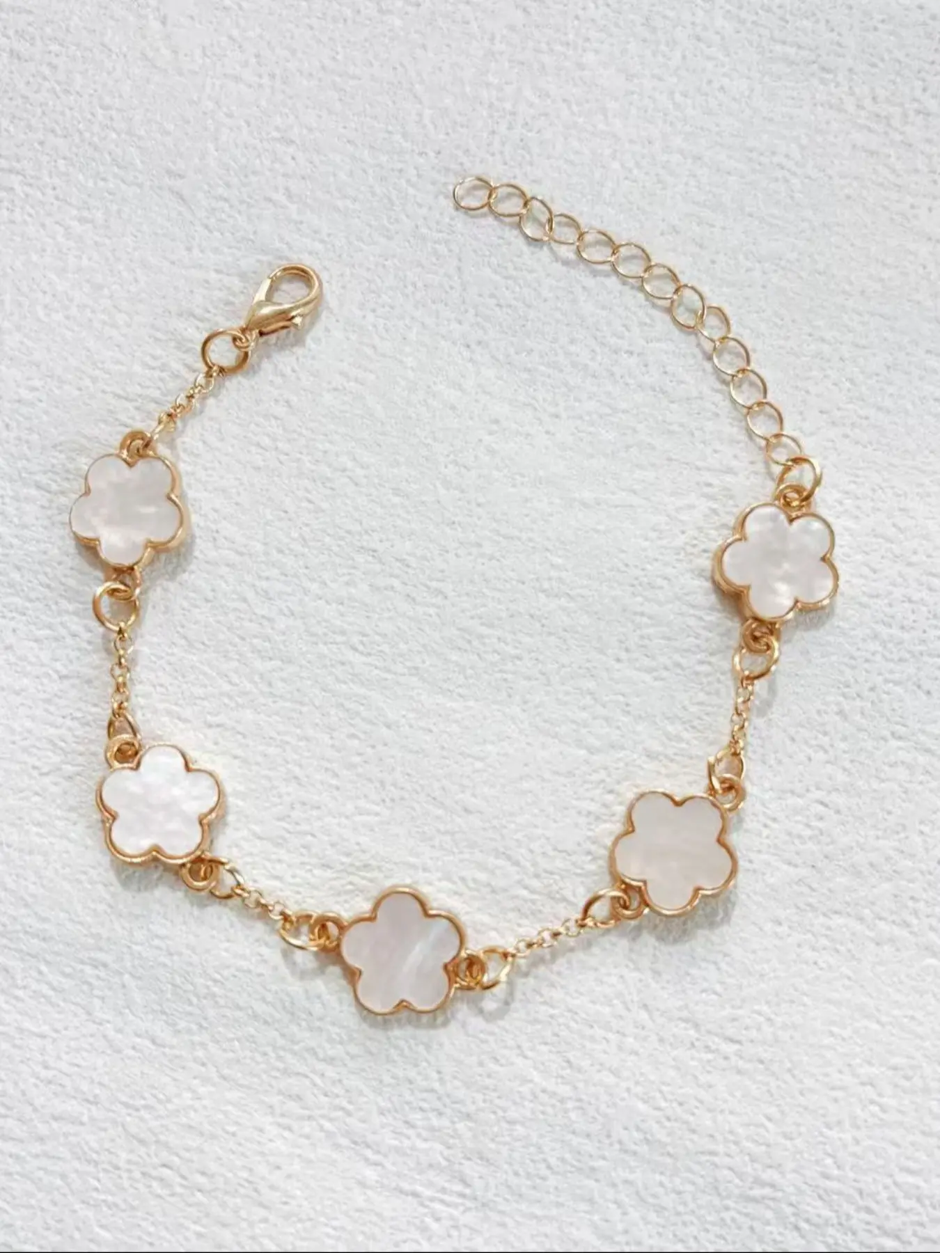 Classic Fashion Hollow Clover Bracelet Set, Elegant Design for Women, Perfect Accessory for Parties & Dances, Stylish Jewelry Gift Idea