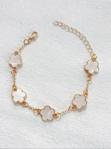 Classic Fashion Hollow Clover Bracelet Set, Elegant Design for Women, Perfect Accessory for Parties & Dances, Stylish Jewelry Gift Idea