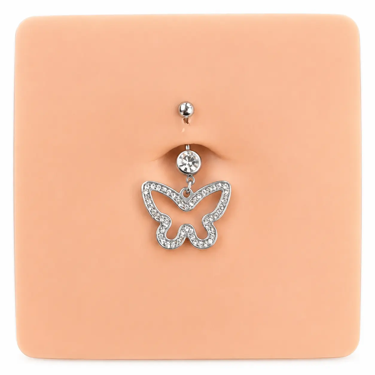 Hollow Butterfly Belly Ring (8mm-16mm Customizable)