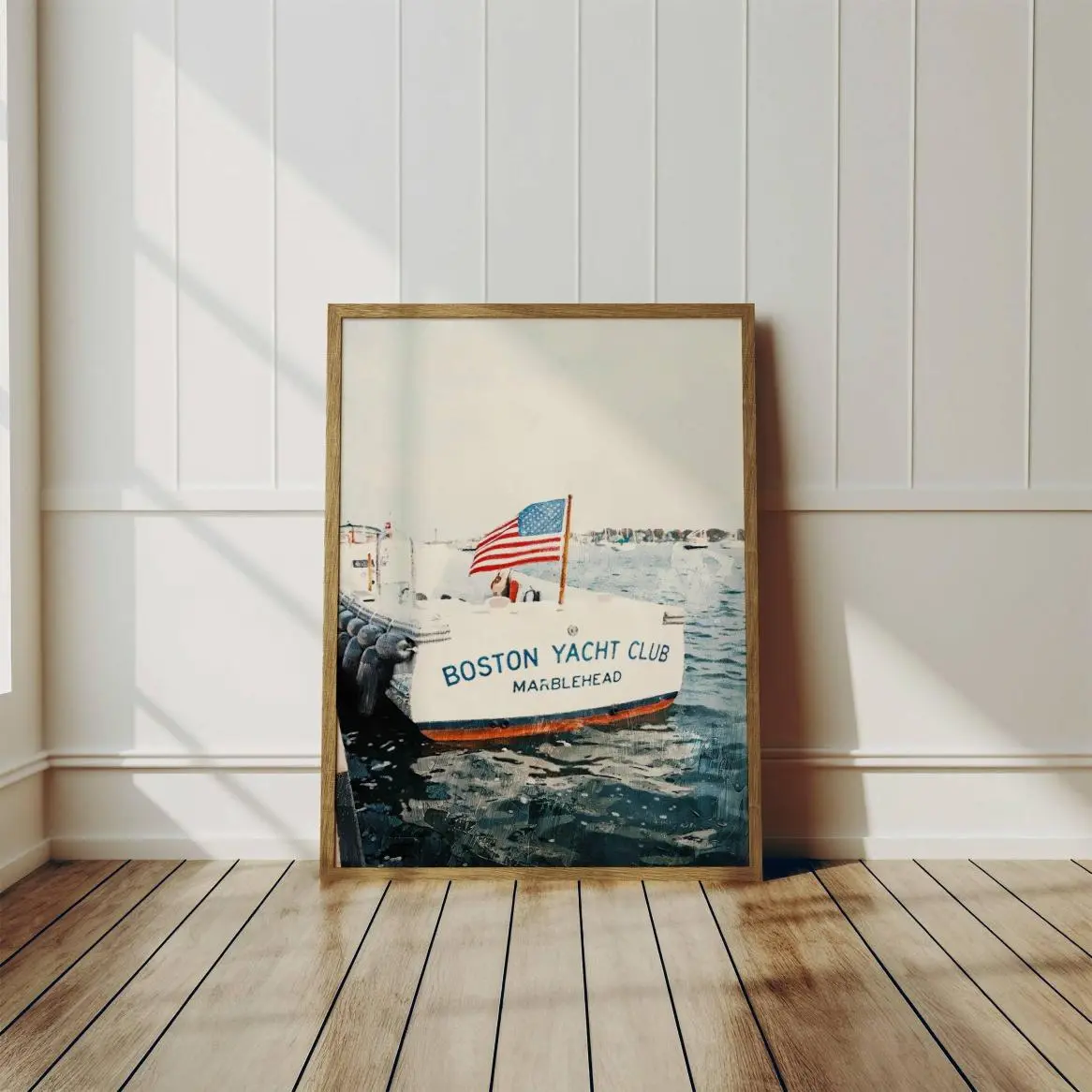 Vintage Yacht American Flag Poster, Nantucket Summer Fashion Magazine, Old Money Wall Art, Trendy Patriotic Art, Navy & Red Coastal Print, Trendy Outfits, Stay Ahead of the Game, Everyday Wear, No Fuss Style