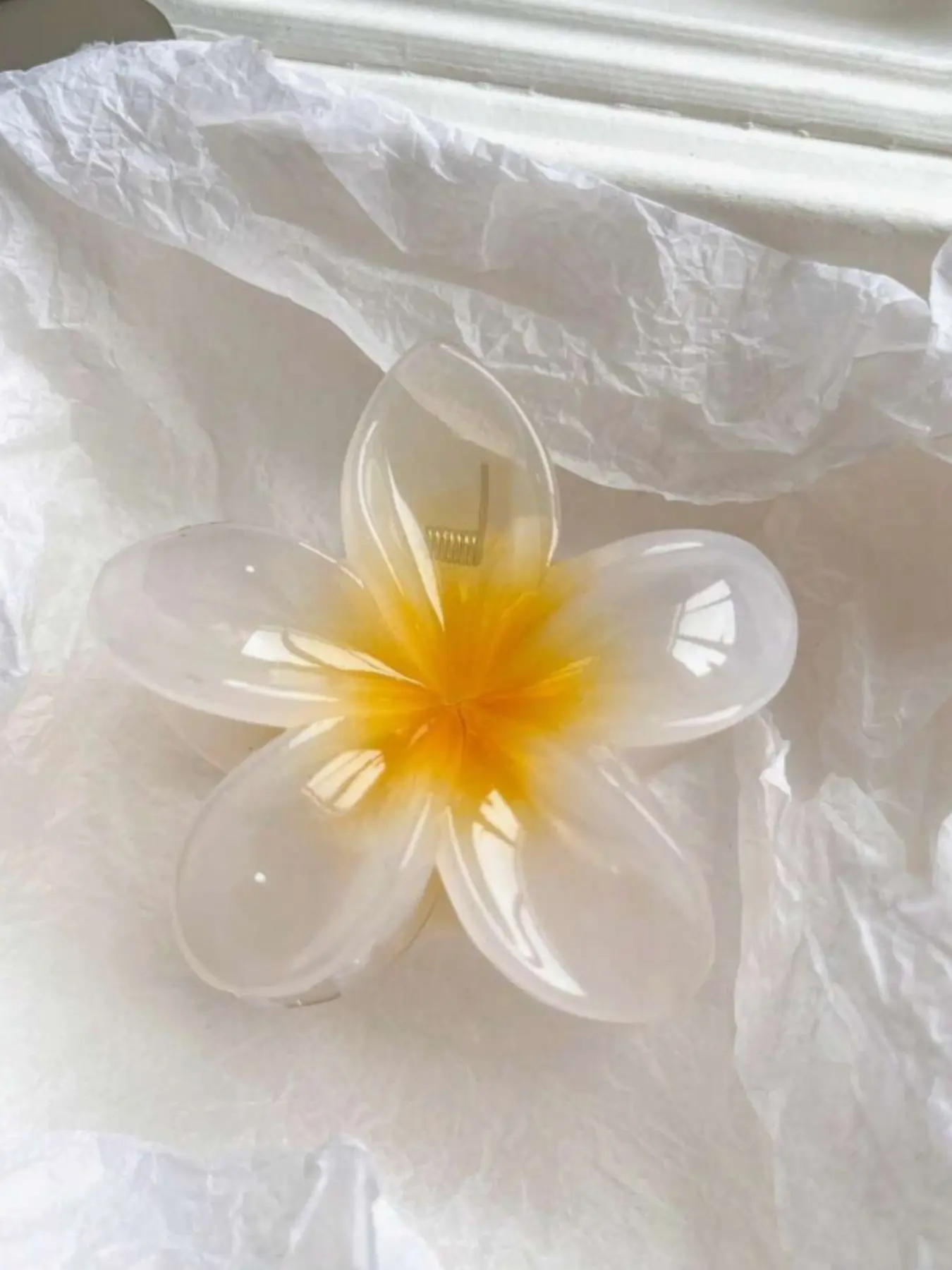 4 Piece Set Sweet Candy Color Lotus Flower Hair Clips, Boho 