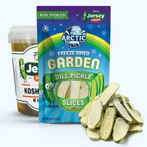Freeze Dried Kosher Dill Pickle Slices from Jersey Pickles Freeze Dried Kosher Dill Pickle Slices from Jersey Pickles