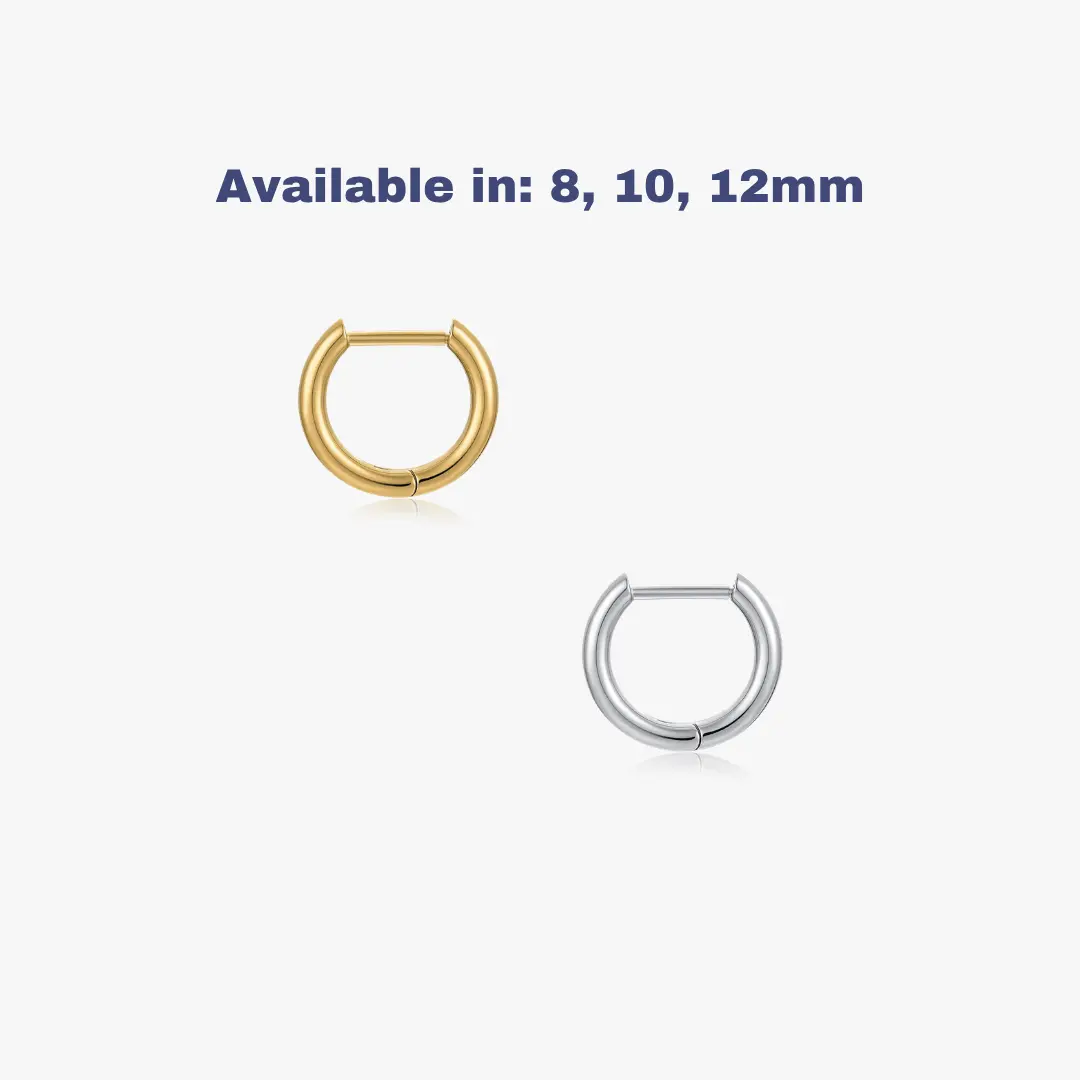 Titanium Mini Huggie Seamless Hoops (Single)