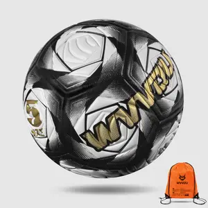 WVVOU Soccer Ball New 5th Premier League Football Adult High Elasticity Training Champions League Match Football Wear resistant PU Hot Adhesive European Cup Ball