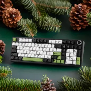 AULA F99 Pro Wireless Creamy Full Size MechanicalGaming Keyboard, Tri-Mode Connection, HotSwappable gasket Custom Keyboard RGBRainbow Backlit, Suitable forPC/Tablet/Xbox/PS4/Ps5 Creamy BudgetKeyboards Numpad Office Computer Accessory Blvetooth springtok