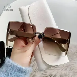 Aethera 2026 Holiday Must-Have Fashion Glasses Women's Colorful Polarized Retro Large Frame Christmas Gift Stylish Eyewear