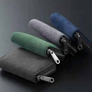 1pcs Organ Card Holder RFID Anti-theft Ladies Card Holder Men'Multifunctional Zipper Small Wallet Leather Zipper Wallet
