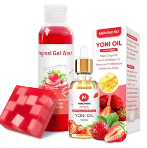 Feminine Wash & Yoni Soap Bar & Yoni Oil for Women pH Balance, Yoni Wash for Vaginal Moisturizing Remove Odor, 5.07 Fl.Oz Intimate Wash 1 Fl.Oz Organic Feminine Oil & 3.53oz Yoni Bar