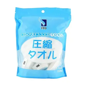 ITO Compressed Towels - 22 Count, Individually Wrapped, Thickened Facial Cleansing Wipes for Travel, Business Trips, Portable Face Towels