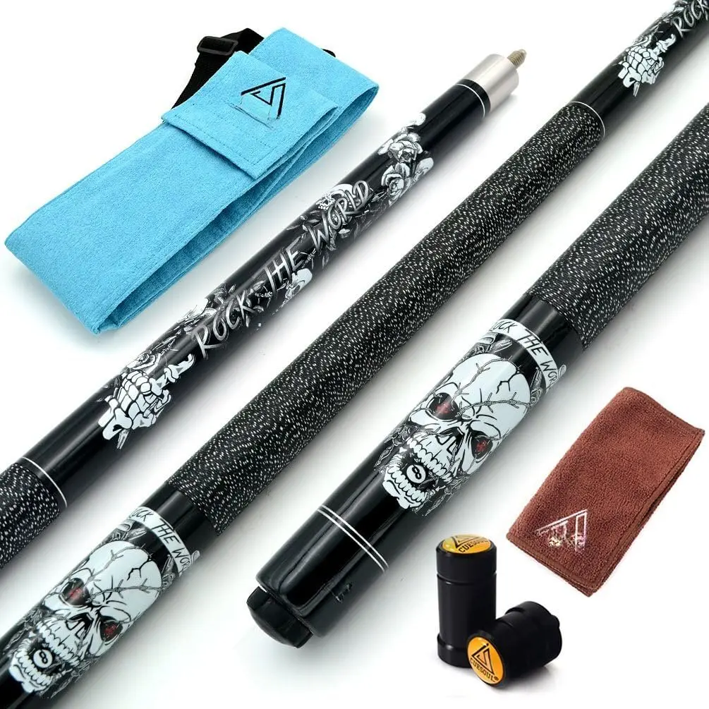 58 inch 19/20/21 oz 1/2 Maple Pool Cue Stick Kit-Rockin Series