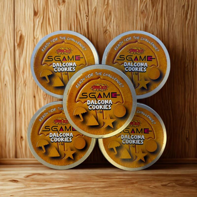 Buy 5 Get 1 FREE | SNACK’D Squid Game Dalgona Cookie Tin