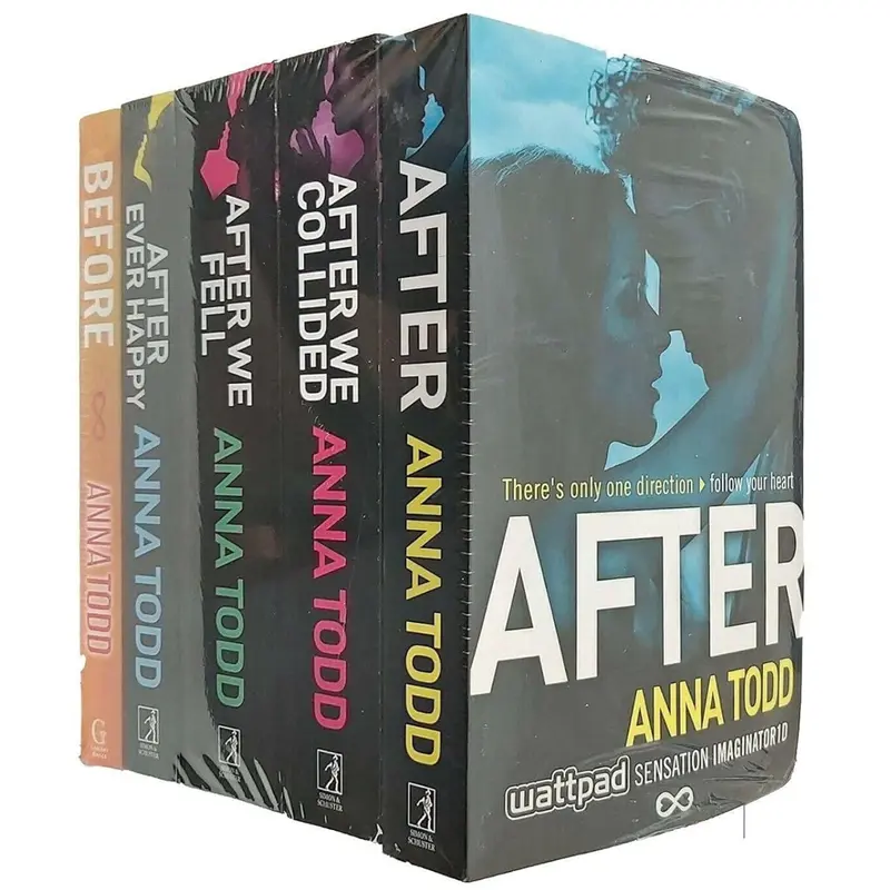 The Complete After Series 5-Book Box Set - Anna Todd, English Paperback Romance Fiction Literature, Captivating Story, Ideal Gift, Fiction Books