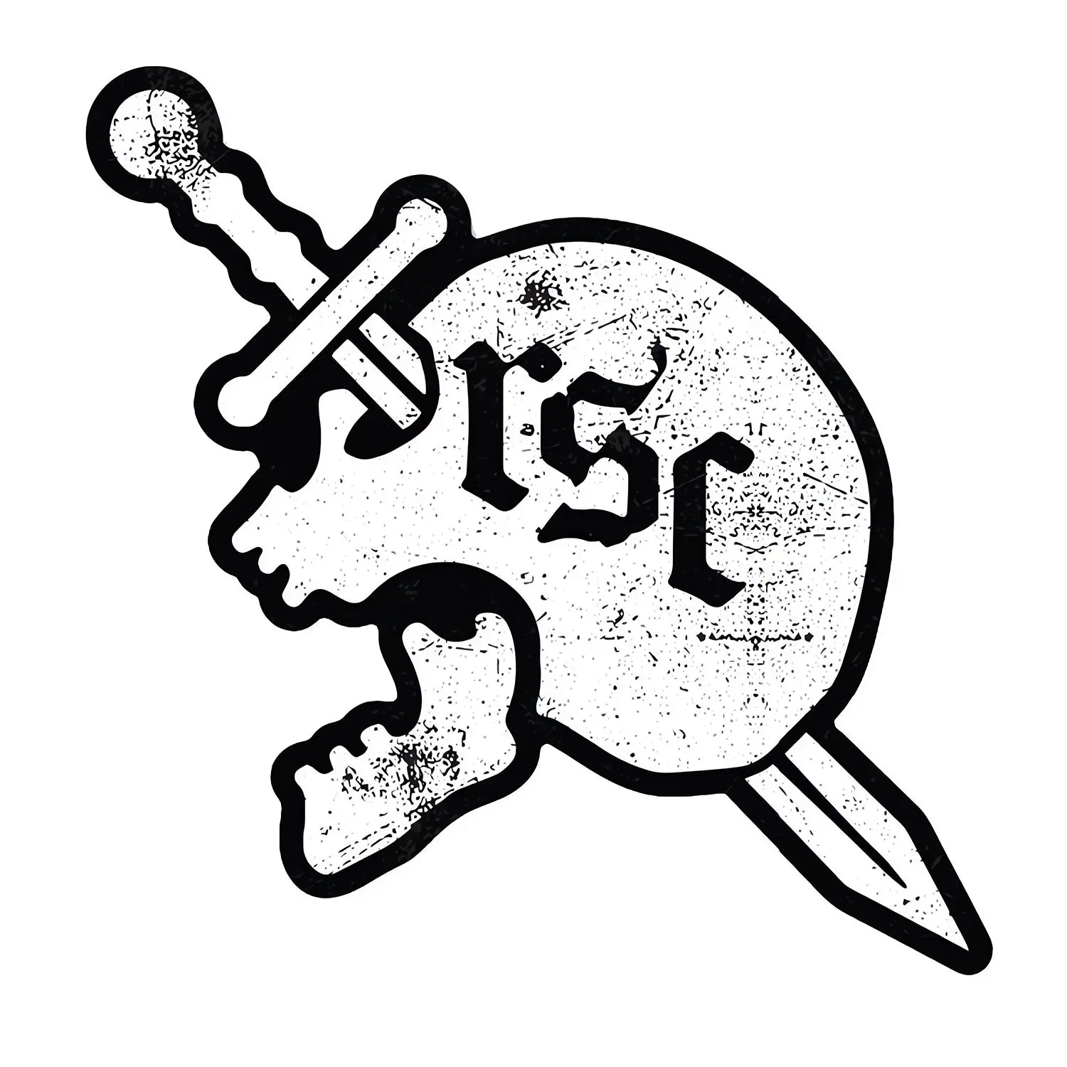 COMBAT IRON Revival RSC Skull Decal Stickers for Trucks, DIY Scrapbooking & Stamping Accessory for Toys & Hobbies Projects