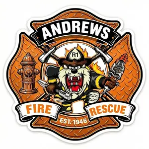 Andrews Fire Rescue Animal Window or Helmet Decal