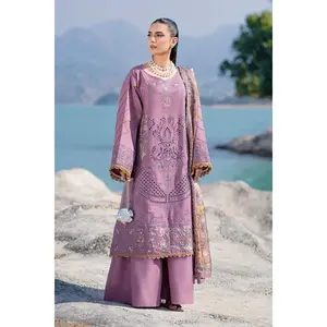 3PC Embroidered stitched Lawn Suit | KSE-3791