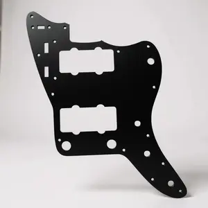 New Fender Jazzmaster Electric Guitar Brushed Black Aluminum Replacement Scratch Plate Pickguard