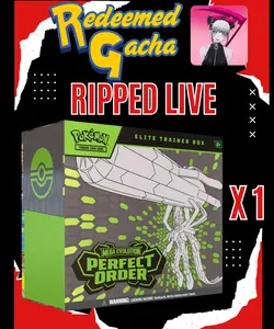 1x Pokémon TCG Perfect Order Elite Trainer Box ETB - Ripped LIVE